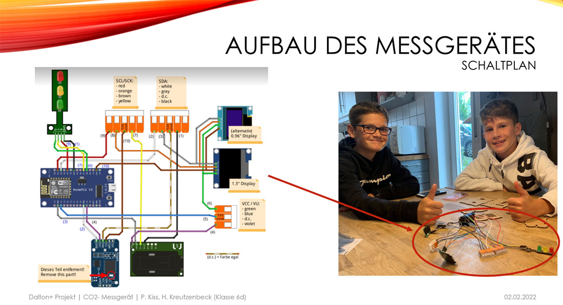 Paul & Hannes, 6D haben ein CO2-Messgerät gebaut