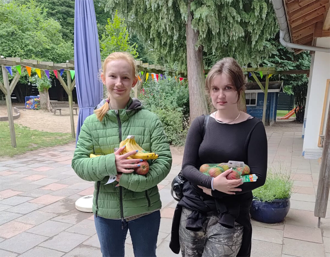Inkl. Obstspenden an den Kindergarten